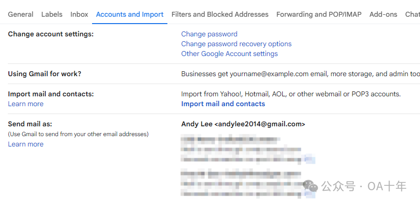 Gmail SMTP设置